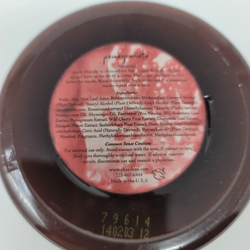WEN Chaz Dean Pomegranate Re-Moist Hydrating Hair Mask Deep Conditioning 8 oz - Picture 2 of 4